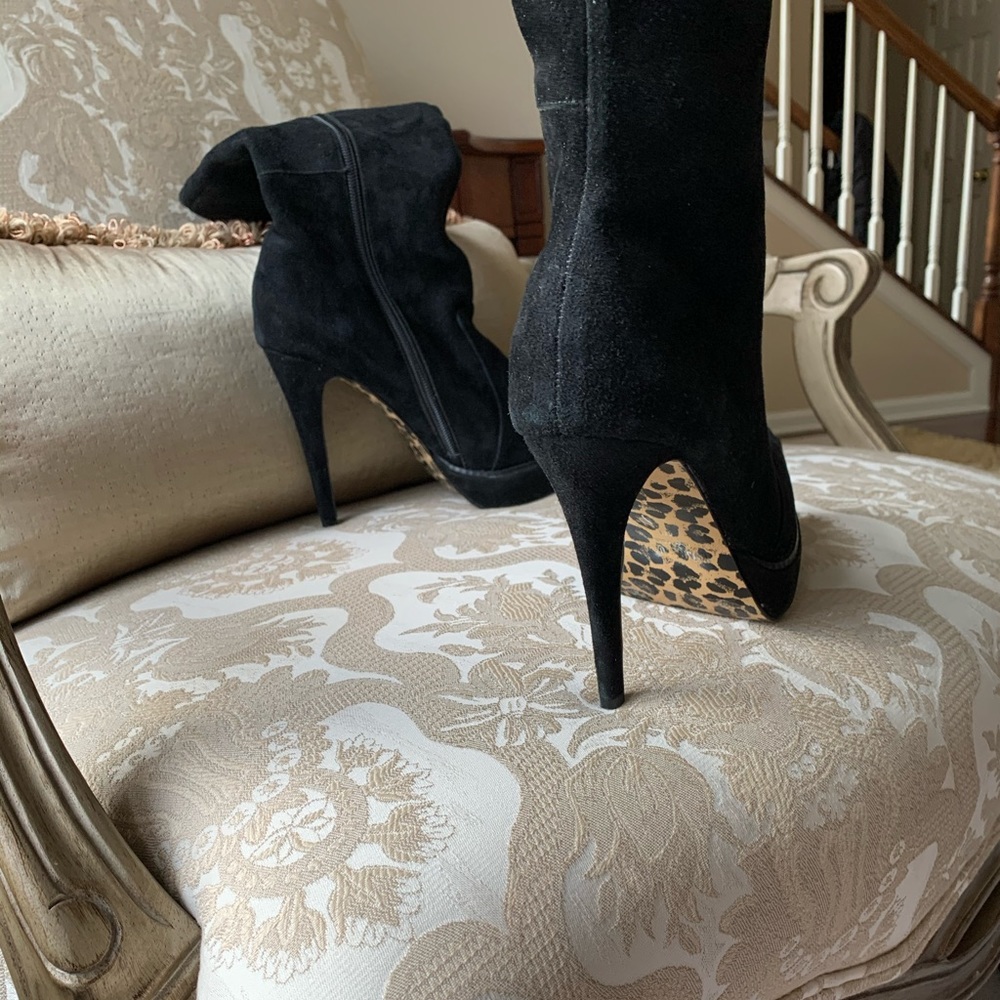 Colin Stuart suede platform boots - Picture 2 of 7